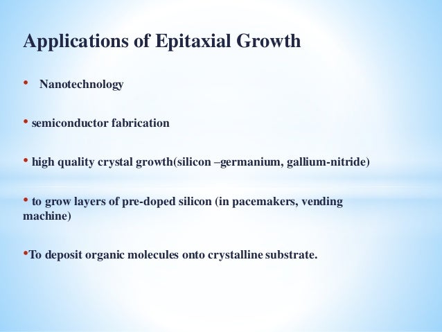Epitaxy growth