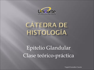Yngrid González Cascán Epitelio Glandular Clase teórico-práctica 