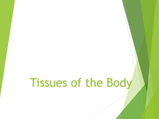 Tissues of the Body
 