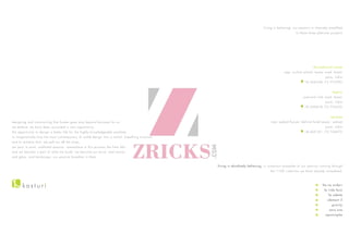 Kasturi Epitome Brochure - Zricks.com