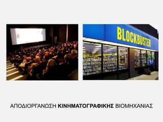 ΑΠΟΔΙΟΡΓΑΝΩΣΗ ΚΙΝΗΜΑΤΟΓΡΑΦΙΚΗΣ ΒΙΟΜΗΧΑΝΙΑΣ
 