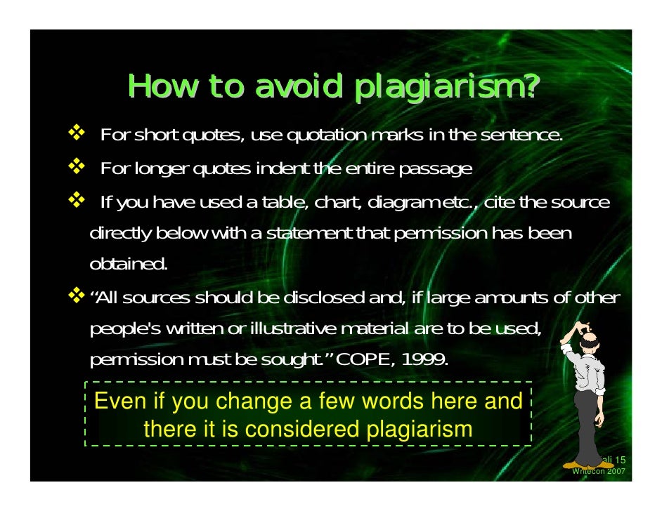 Why do people use plagiarism