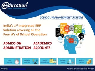 School Management System
Powered By : Innovasphere InfotechWebsite : www.innovaeplus.com
 