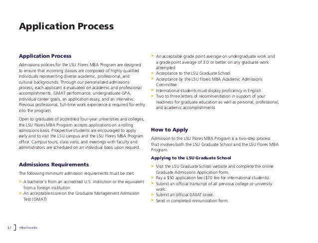 Lsu admissions essay