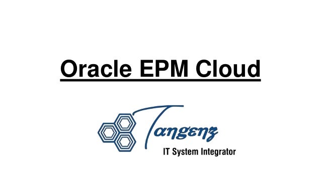 Oracle EPM Cloud
 