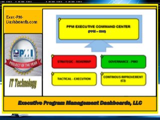 LOGO
(PPM – ECC)
Executive Program Management Dashboards, LLC
 