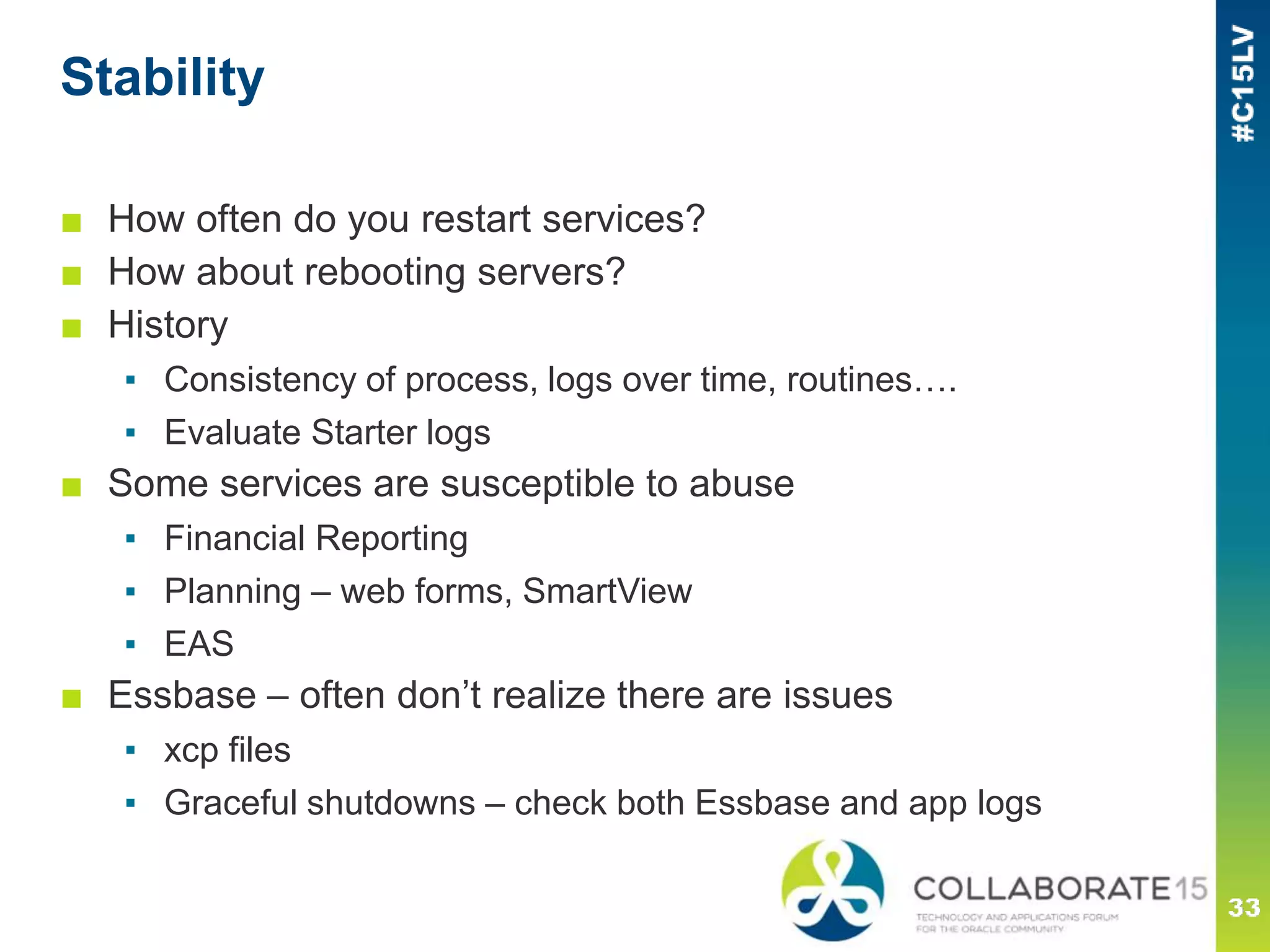 Comparing Environments:
Are they the same?
Eliminate as many variables as possible.
 