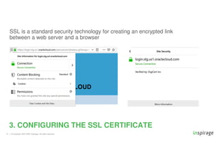 © Copyright 2007-2020 Inspirage. All rights reserved.
SSL is a standard security technology for creating an encrypted link
between a web server and a browser
14
3. CONFIGURING THE SSL CERTIFICATE
 