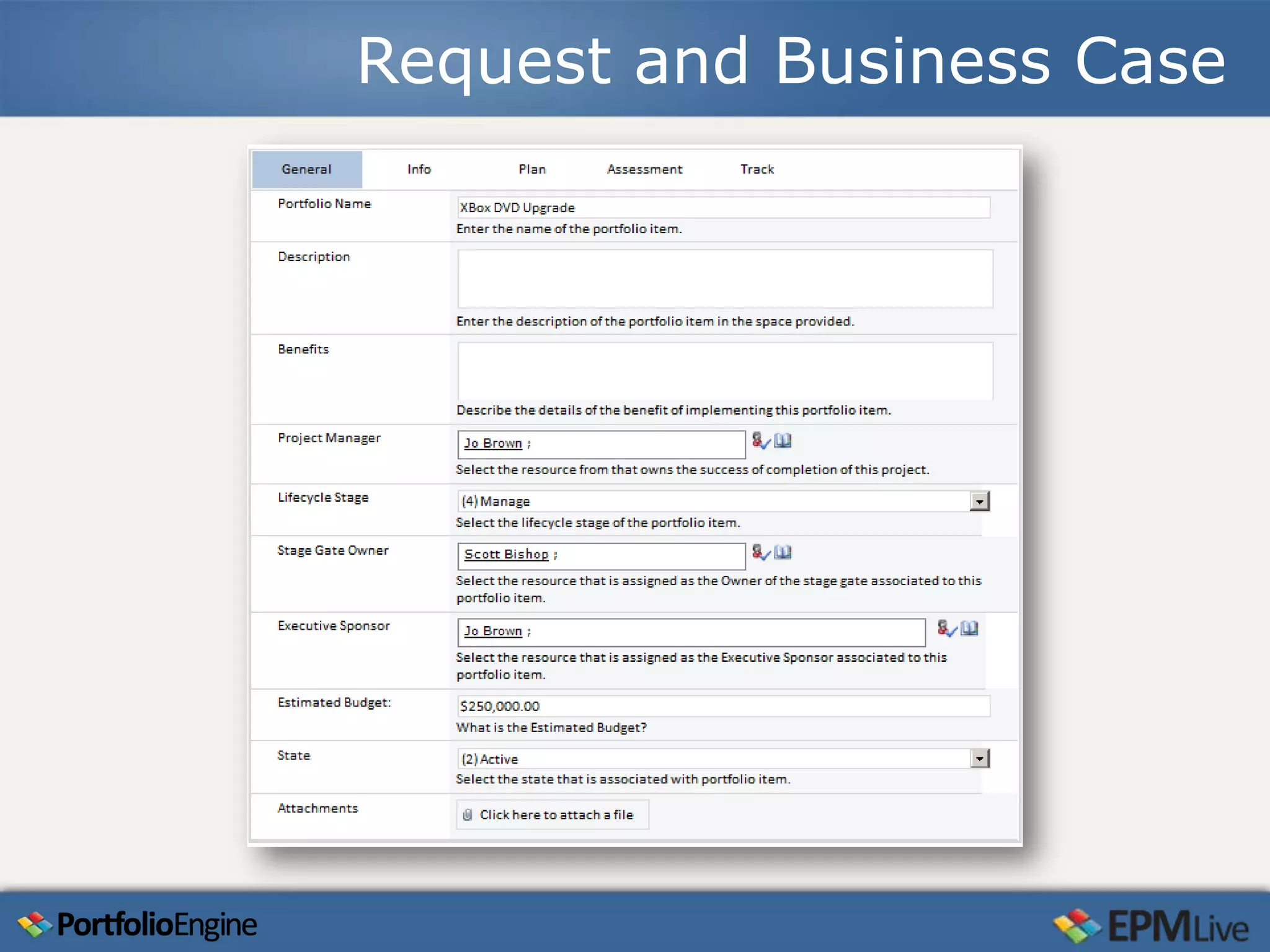 Request and Business Case
 