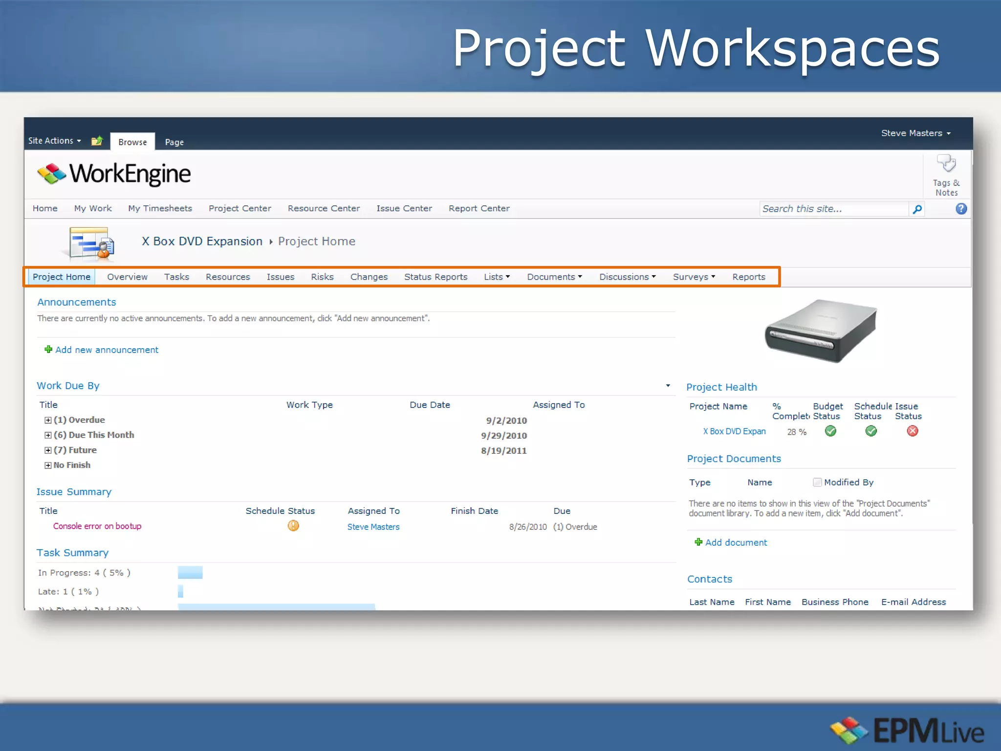 Project Workspaces
 