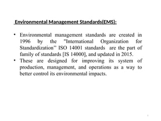 Environment protection management, ISO 14000 | PPTX