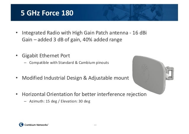 cambium force 180 configuration