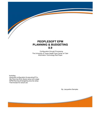Epm Samples EPM Planning & Budget Red Paper | PDF