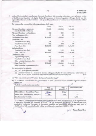 CWA Final EPM - Question Paper - Dec12