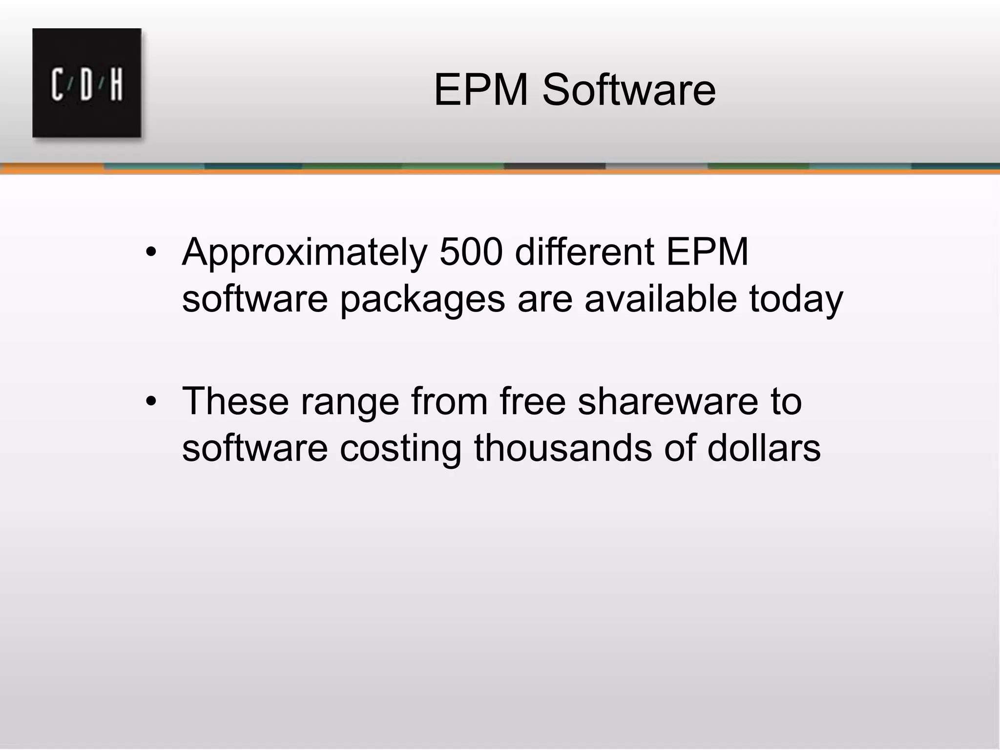 Epm seminar presentation | PPT