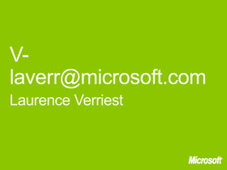 Présentation Microsoft EPN 2011