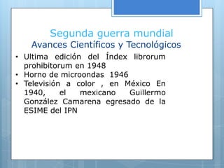 El italiano Guglielmo Marconi completó las investigaciones de Heinrich Hertz sobre la transmisión telegráfica, a través de las ondas eléctricas de la atmósfera, y concretó la invención del telégrafo inalámbrico. Segunda revolución industrialAvances Científicos y TecnológicosEn el ámbito de las comunicaciones, se dieron profundos cambios. George inventó la locomotora en 1814.