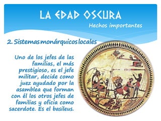 La edad oscura y la época arcaica de Grecia