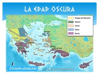 La edad oscura y la época arcaica de Grecia