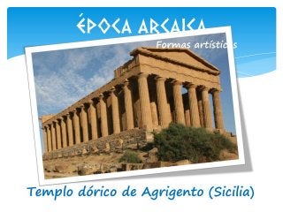 La edad oscura y la época arcaica de Grecia