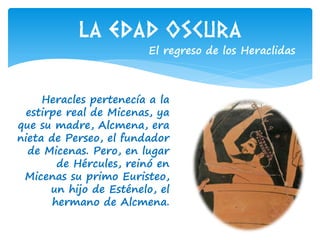 La edad oscura y la época arcaica de Grecia