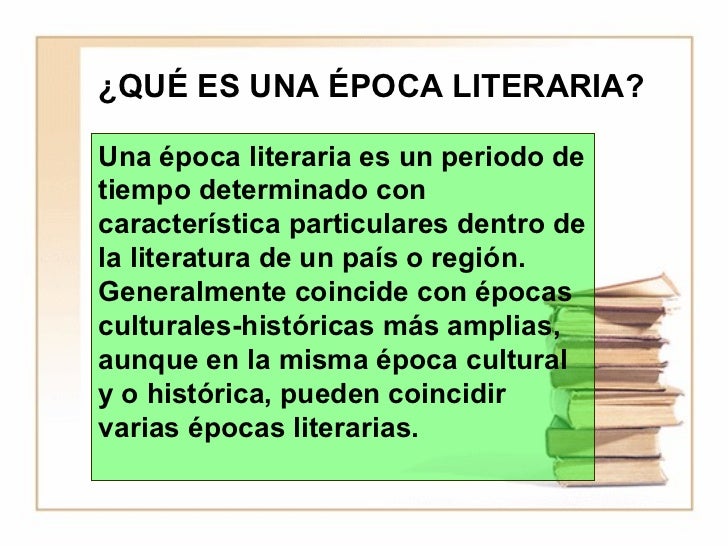 Epocas literarias