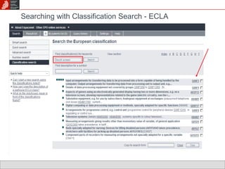 Searching with Classification Search - ECLA 