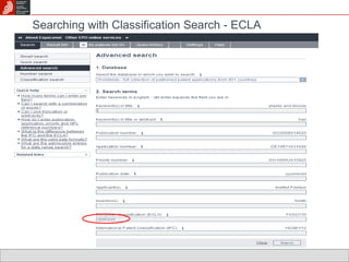 Searching with Classification Search - ECLA 