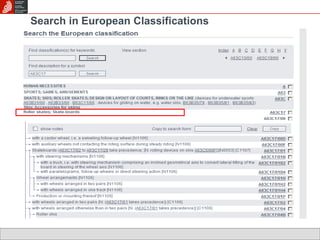 Search in European Classifications 