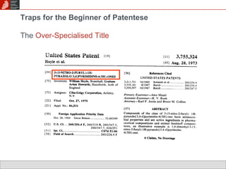 Traps for the Beginner of Patentese The  Over-Specialised Title 