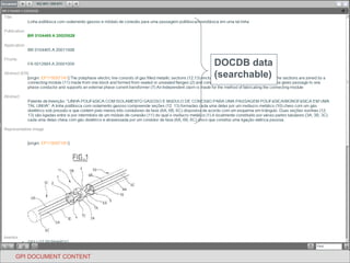 GPI DOCUMENT CONTENT DOCDB data (searchable) 