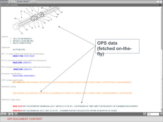 GPI DOCUMENT CONTENT OPS data (fetched on-the-fly) 