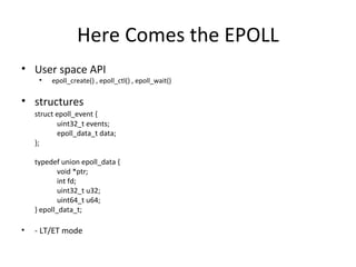 Epoll - from the kernel side | PPT