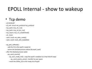 Epoll - from the kernel side | PPT