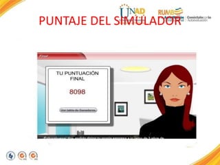 PUNTAJE DEL SIMULADOR
 