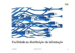 Facilidade€na€distribuição€da€informação
www.joaoleal.net   Formador: João José Leal   22
 