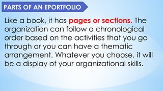 SIR LUMAWAG ABOUT ePortfolio.POWERPOINT PRESENTATION | PPTX