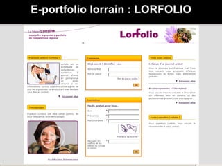 E-portfolio lorrain : LORFOLIO 