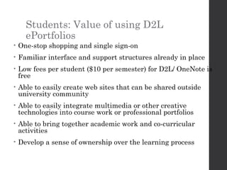 E portfolios | PPT