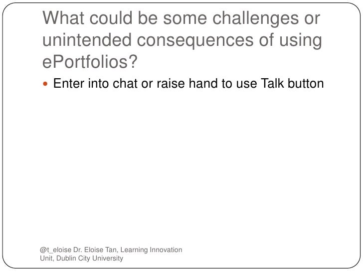ePortfolios Advantages and Disadvantages for assessment