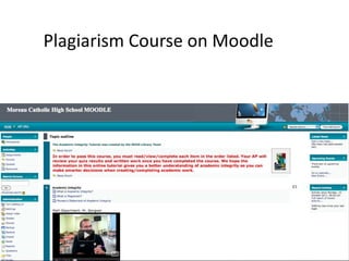 Plagiarism Course on Moodle