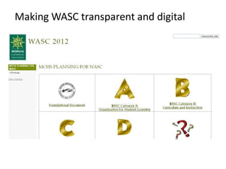 Making WASC transparent and digital