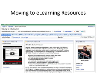 Moving to eLearning Resources 