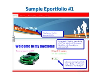 Sample Eportfolio #1
 