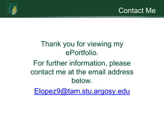 Interpersonal EffectivenessMyers-Briggs Type Indicator:ENFPArgosy University 