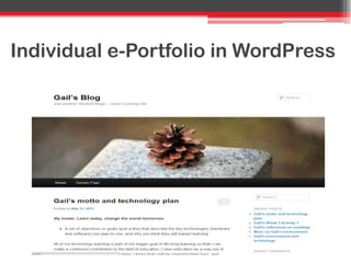 Individual e-Portfolio in WordPress