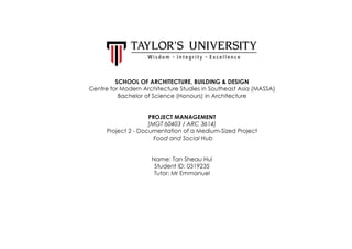 Student Project Management Report