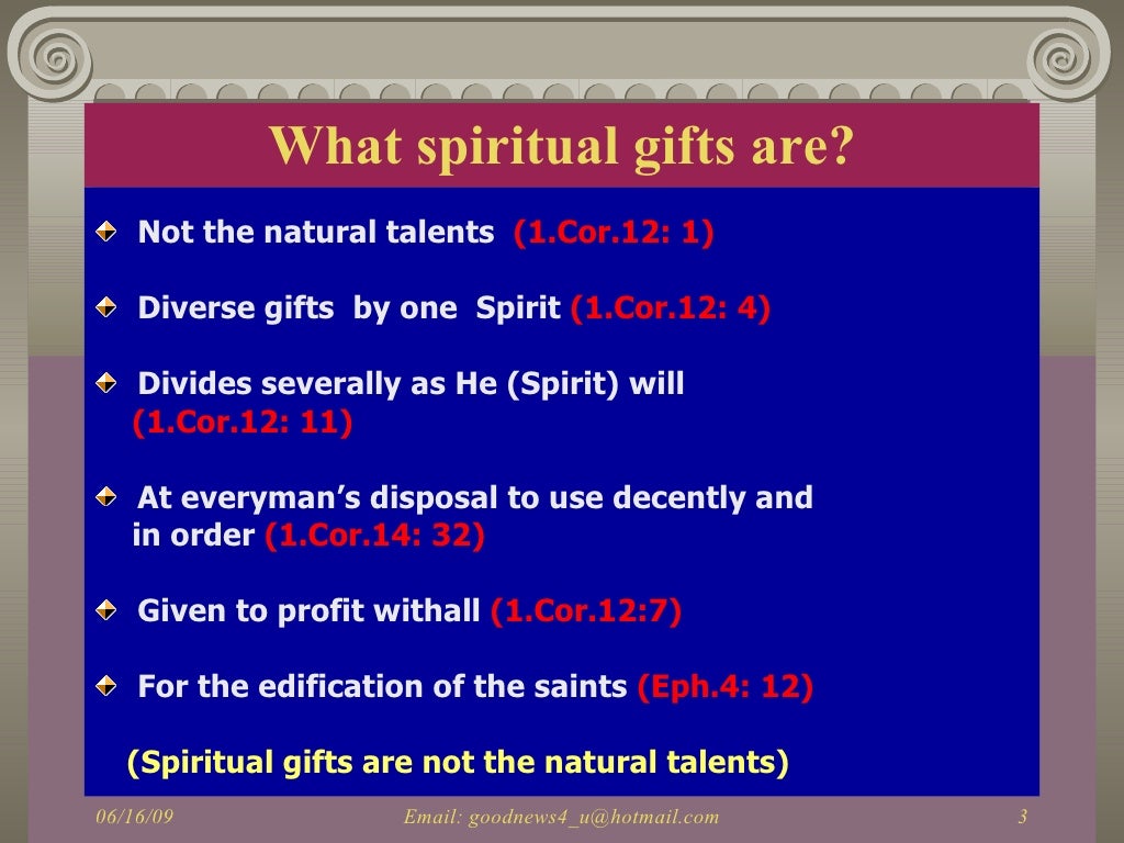 What Spiritual Gifts are?