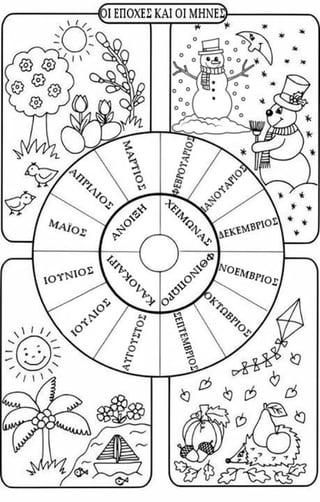 Οι εποχές και οι μήνες