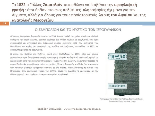 Î¤Î¿ 1822 Î¿ Î“Î¬Î»Î»Î¿Ï‚ Î£Î±Î¼Ï€Î¿Î»Î¹ÏŒÎ½ ÎºÎ±Ï„Î¿ÏÎ¸ÏŽÎ½ÎµÎ¹ Î½Î± Î´Î¹Î±Î²Î¬ÏƒÎµÎ¹ Ï„Î·Î½ Î¹ÎµÏÎ¿Î³Î»Ï…Ï†Î¹ÎºÎ® Î³ÏÎ±Ï†Î® : Î­Ï„ÏƒÎ¹ Î®ÏÎ¸Î±Î½ ÏƒÏ„Î¿ Ï†Ï‰Ï‚ Ï€Î¿Î»ÏÏ„Î¹Î¼ÎµÏ‚ Ï€Î»Î·ÏÎ¿Ï†Î¿ÏÎ¯ÎµÏ‚ ÏŒÏ‡Î¹ Î¼ÏŒÎ½...